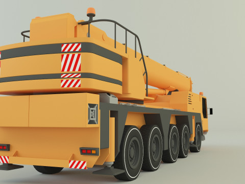 Camion grue LTM 1110 crane 3D Модель