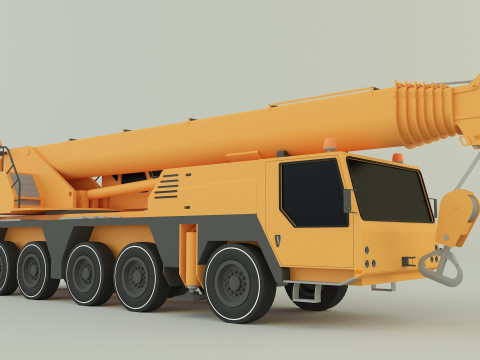 Camion grue LTM 1110 crane 3D Модель