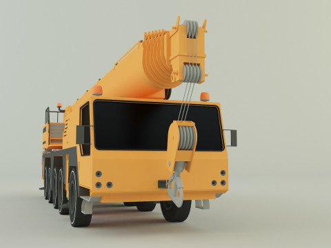 Camion grue LTM 1110 crane 3D Модель