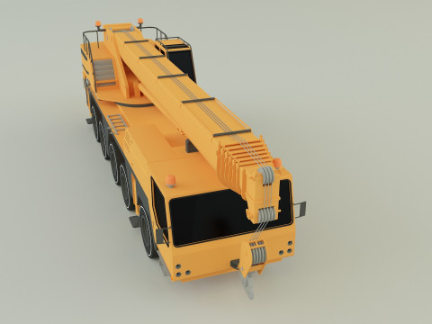 Camion grue LTM 1110 crane 3D Модель