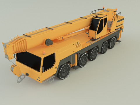 Camion grue LTM 1110 crane 3D Модель