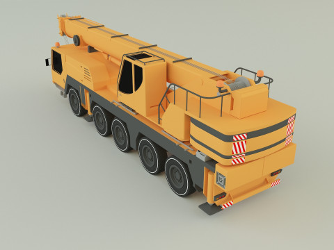 Camion grue LTM 1110 crane 3D Модель