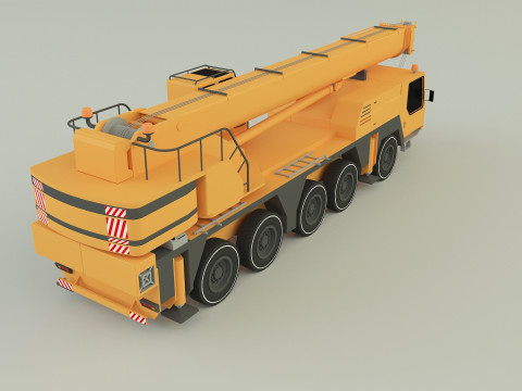 Camion grue LTM 1110 crane 3D Модель