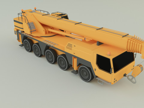 Camion grue LTM 1110 crane 3D Модель