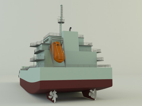 Dry cargo ship 3Dモデル