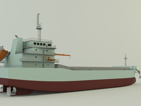 Dry cargo ship 3Dモデル