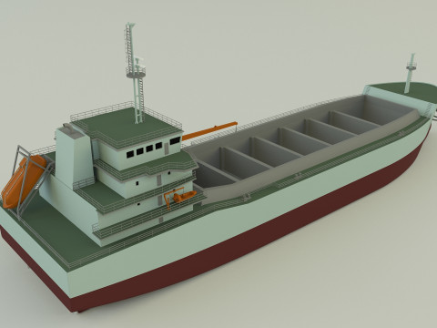 Dry cargo ship 3Dモデル