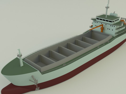 Dry cargo ship 3Dモデル