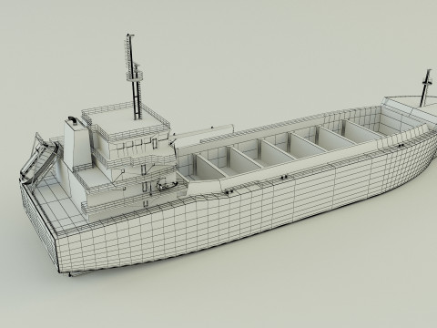 Dry cargo ship 3Dモデル