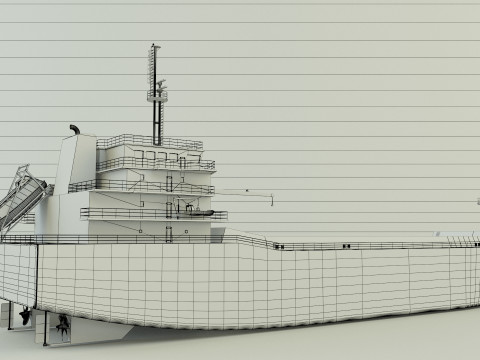 Dry cargo ship 3Dモデル