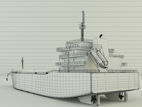 Dry cargo ship 3Dモデル