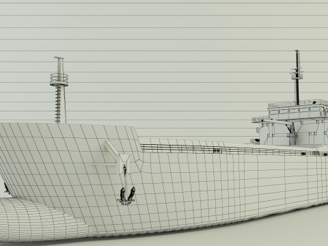 Dry cargo ship 3Dモデル