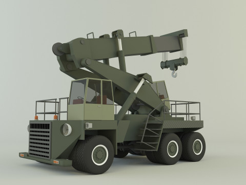 Wheel crane model 3D Модель