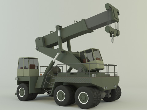 Wheel crane model 3D Модель