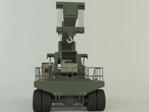 Wheel crane model 3D Model
