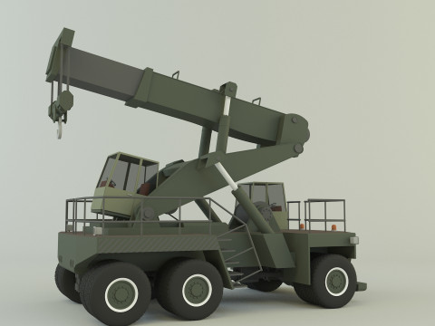 Wheel crane model 3D Модель