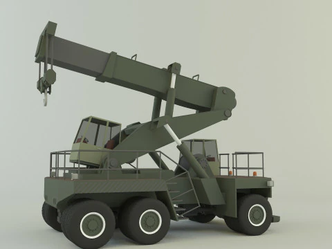 Wheel crane model 3D Model