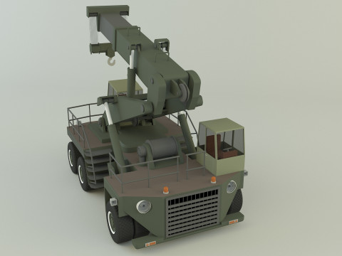 Wheel crane model 3D Модель