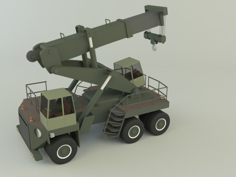 Wheel crane model 3D Модель
