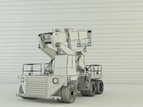Wheel crane model 3D Model