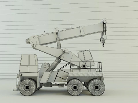 Wheel crane model 3D Model