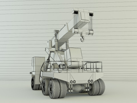 Wheel crane model 3D Модель