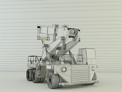 Wheel crane model 3D Модель