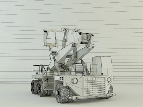 Wheel crane model 3D Model
