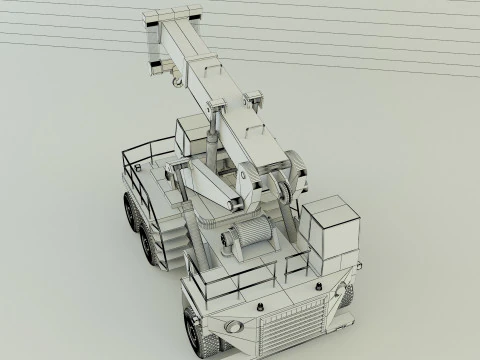 Wheel crane model 3D Model