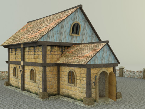 Medieval house model 3Dモデル