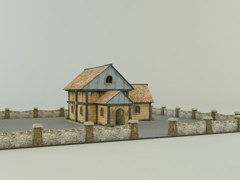 Medieval house model 3D मॉडल