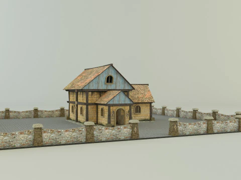 Medieval house model 3D Model