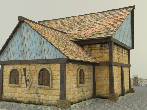 Medieval house model 3D Model
