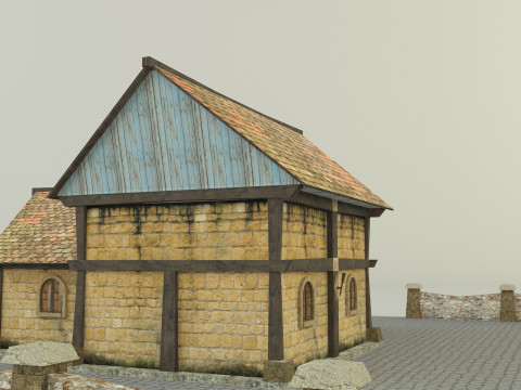 Medieval house model 3D मॉडल