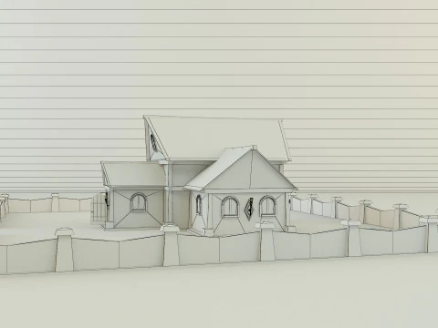 Medieval house model 3D Model