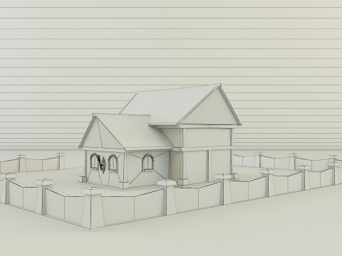 Medieval house model 3D मॉडल