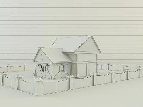 Medieval house model 3D Model