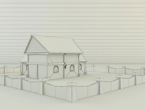 Medieval house model 3D Model