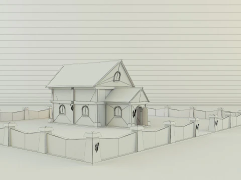 Medieval house model 3D Model
