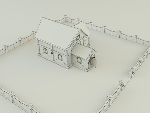 Medieval house model 3D मॉडल