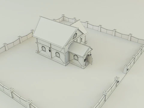 Medieval house model 3D Model