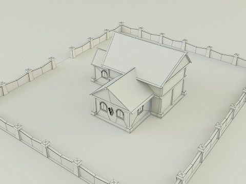 Medieval house model 3D मॉडल