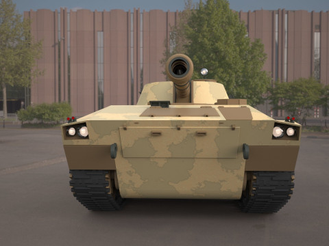 2s1 gvozdika 122mm Modello 3D