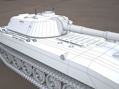 2s1 gvozdika 122mm Modello 3D