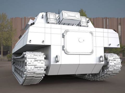 2s1 gvozdika 122mm Modello 3D