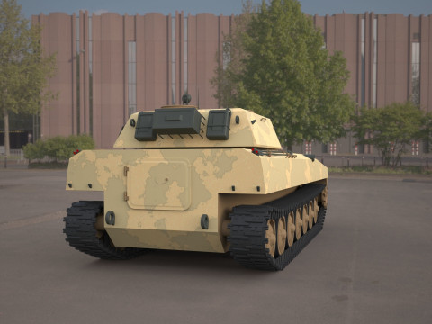 2s1 gvozdika 122mm Modello 3D