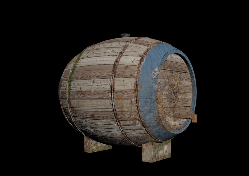 3d barrel design drawing 3D Model .c4d .max .obj .3ds .fbx .stl .blend 