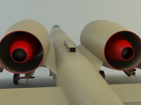 A-10 Thunderbolt II fighter jet 3D 모델