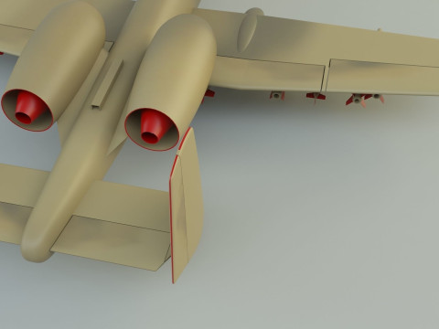 A-10 Thunderbolt II fighter jet 3D 모델