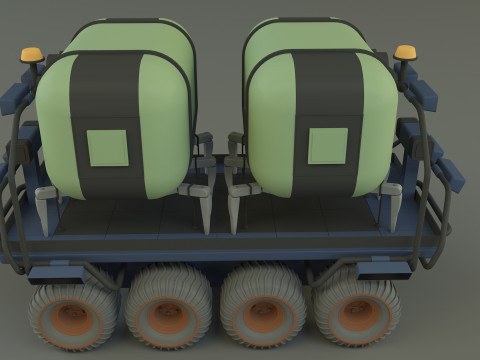 Space life capsule carrier Modèle 3D